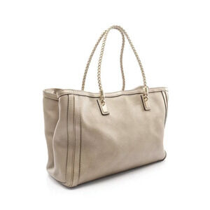Gucci Leather Bag Gold Bamboo Tone Bella Tote